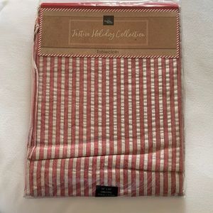 Homewear Festive Holiday Collection Korah Stripe 60” X 84” Table Cloth